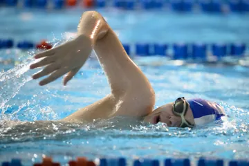 Zaveslaj kraul tehnikom tokom treninga na Banjici
