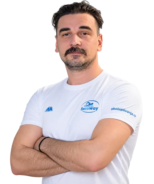 Nikola Krvavac, trener škole plivanja Swim Way na Tašmajdanu